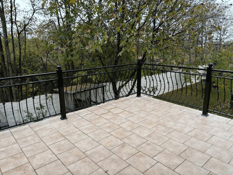 Balustradă din fier forjat pentru terasă